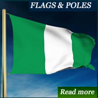 Nigeria Flag makers in Lagos, Nigeria
